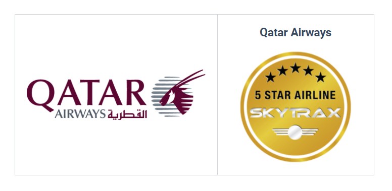 Qatar Airways is certified as a 5-Star Airline